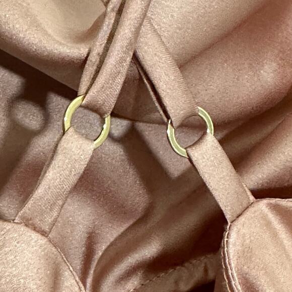 Show Me Your Mumu Bodysuit Diane Tank Top Rose Gold Holiday NYE Quiet Luxury M - Picture 7 of 11